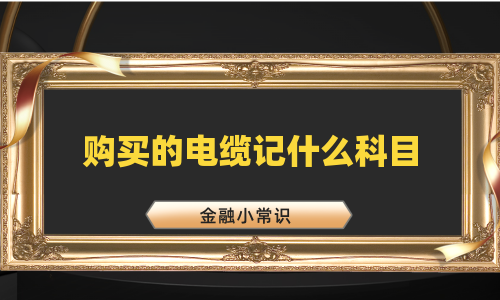 购买的电缆记什么科目