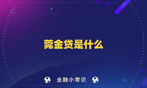 莞金贷是什么