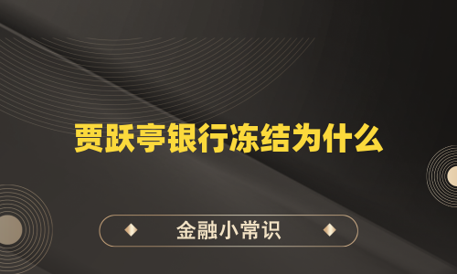 贾跃亭银行冻结为什么